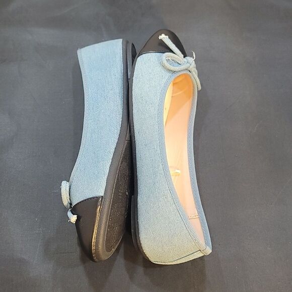 BRAND NEW FOREVER MEMORY FOAM DENIN BOWNOT WOMEN'S FLAT SHOE - Picture 10 of 14